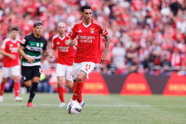 Angel Di Maria Liga Portekiz maçı sırasında SL Benfica ve Sporting CP (Maciej Rogowski) takımları arasında görüldü.)