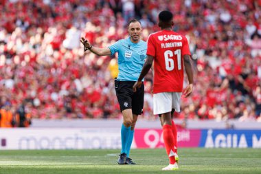 Joao Pedro Pinheiro ve Florentino Luis, Liga Portekiz maçı sırasında SL Benfica ve Sporting CP (Maciej Rogowski)
