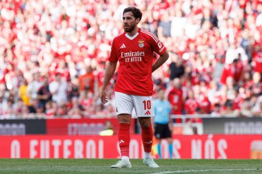 Orkun Kokcu, Liga Portekiz maçı sırasında SL Benfica ve Sporting CP (Maciej Rogowski) takımları arasında görüldü.)