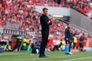 Bruno Lage Liga Portekiz maçı sırasında SL Benfica ve Sporting CP (Maciej Rogowski) takımları arasında görüldü.)