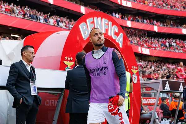 Arthur Cabral Liga Portekiz maçı sırasında SL Benfica ve Sporting CP (Maciej Rogowski) takımları arasında görüldü.)