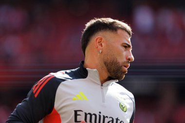 Nicolas Otamendi Liga Portekiz maçı sırasında SL Benfica ve Sporting CP (Maciej Rogowski) takımları arasında görüldü.)