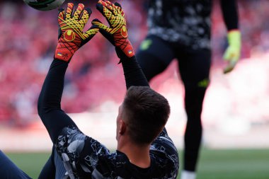 Anatoliy Trubin, Liga Portekiz maçı sırasında SL Benfica ve Sporting CP (Maciej Rogowski)