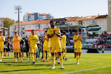 Cristian Castro Devenish, Liga Portekiz maçı sırasında Estrela Amadora ve AVS Futebol SAD takımları arasında Estadio Jose Gomes 'de (Maciej Rogowski)