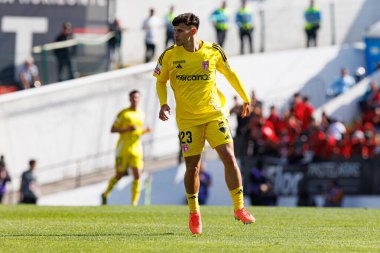 Gustavo Mendonca, Liga Portekiz maçı sırasında Estrela Amadora ve AVS Futebol SAD takımları arasında Estadio Jose Gomes 'de (Maciej Rogowski)