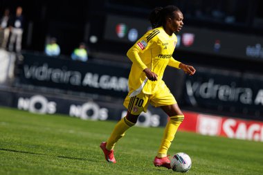 Vasco Lopes, Liga Portekiz maçı sırasında Estrela Amadora ve AVS Futebol SAD takımları arasında Estadio Jose Gomes 'de (Maciej Rogowski)