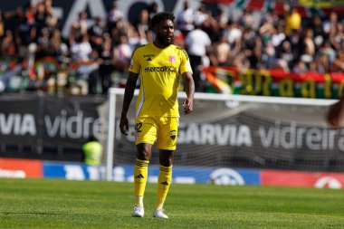 Cristian Castro Devenish, Liga Portekiz maçı sırasında Estrela Amadora ve AVS Futebol SAD takımları arasında Estadio Jose Gomes 'de (Maciej Rogowski)