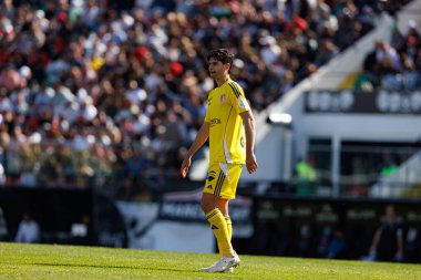 Liga Portekiz maçı sırasında Estrela Amadora ve AVS Futebol SAD takımları arasında Estadio Jose Gomes 'de (Maciej Rogowski)