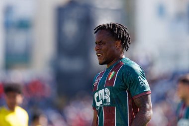 Jovane Cabral, Liga Portekiz maçı sırasında Estrela Amadora ve AVS Futebol SAD takımları arasında Estadio Jose Gomes 'de (Maciej Rogowski)