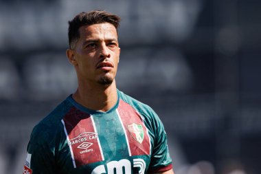 Amine Oudrhiri, Liga Portekiz maçı sırasında Estrela Amadora ve AVS Futebol SAD takımları arasında Estadio Jose Gomes 'de (Maciej Rogowski)