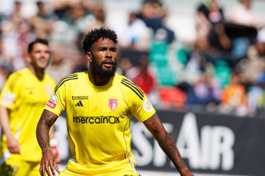 Cristian Castro Devenish, Liga Portekiz maçı sırasında Estrela Amadora ve AVS Futebol SAD takımları arasında Estadio Jose Gomes 'de (Maciej Rogowski)