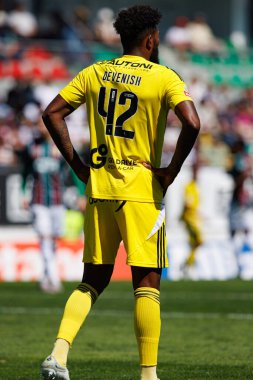 Cristian Castro Devenish, Liga Portekiz maçı sırasında Estrela Amadora ve AVS Futebol SAD takımları arasında Estadio Jose Gomes 'de (Maciej Rogowski)