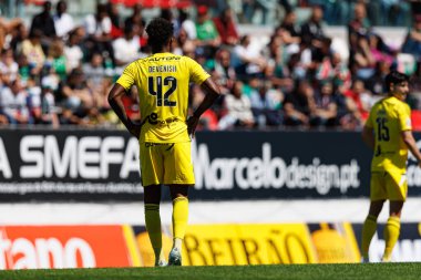Cristian Castro Devenish, Liga Portekiz maçı sırasında Estrela Amadora ve AVS Futebol SAD takımları arasında Estadio Jose Gomes 'de (Maciej Rogowski)