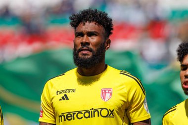 Cristian Castro Devenish, Liga Portekiz maçı sırasında Estrela Amadora ve AVS Futebol SAD takımları arasında Estadio Jose Gomes 'de (Maciej Rogowski)