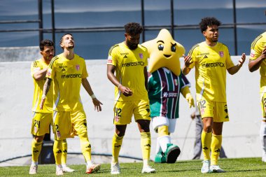 Cristian Castro Devenish, Liga Portekiz maçı sırasında Estrela Amadora ve AVS Futebol SAD takımları arasında Estadio Jose Gomes 'de (Maciej Rogowski)