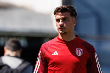 Rafael Rodrigues, Liga Portekiz maçı sırasında Estrela Amadora ve AVS Futebol SAD takımları arasında Estadio Jose Gomes 'de (Maciej Rogowski)