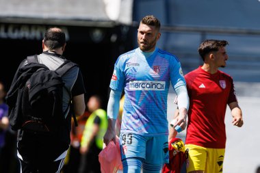 Liga Portekiz maçı sırasında Estrela Amadora ve AVS Futebol SAD takımları arasında Estadio Jose Gomes (Maciej Rogowski)