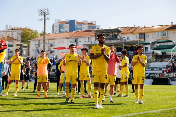 Cristian Castro Devenish, Liga Portekiz maçı sırasında Estrela Amadora ve AVS Futebol SAD takımları arasında Estadio Jose Gomes 'de (Maciej Rogowski)