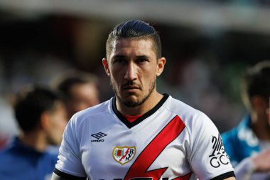 Alfonso Espino, Estadio de Vallecas 'ta Rayo Vallecano ve Real Betis Balompie (Maciej Rogowski) takımları arasında oynanan LaLiga EA SPORTS maçı sırasında görüldü.