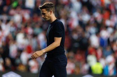 Inigo Perez, Estadio de Vallecas 'ta Rayo Vallecano ve Real Betis Balompie takımları arasında LaLiga EA SPORTS maçında görüldü (Maciej Rogowski