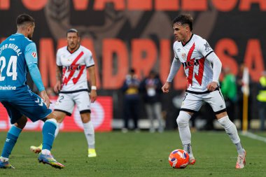 Josep Chavarria, Estadio de Vallecas 'ta Rayo Vallecano ve Real Betis Balompie (Maciej Rogowski) takımları arasında LaLiga EA SPORTS maçı sırasında görüldü.