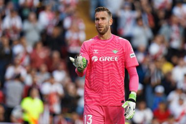 Adrian LaLiga EA SPORTS maçı sırasında Estadio de Vallecas 'ta Rayo Vallecano ve Real Betis Balompie takımları arasında görüldü (Maciej Rogowski