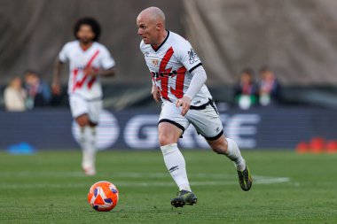 Isi Palazon, Estadio de Vallecas 'ta Rayo Vallecano ve Real Betis Balompie takımları arasında oynanan LaLiga EA SPORTS maçı sırasında görüldü (Maciej Rogowski
