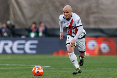 Isi Palazon, Estadio de Vallecas 'ta Rayo Vallecano ve Real Betis Balompie takımları arasında oynanan LaLiga EA SPORTS maçı sırasında görüldü (Maciej Rogowski