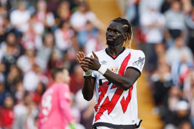Pathe Ciss, Estadio de Vallecas 'ta Rayo Vallecano ve Real Betis Balompie (Maciej Rogowski) takımları arasında LaLiga EA EA SPORTS maçında görüldü.