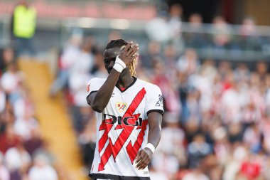 Pathe Ciss, Estadio de Vallecas 'ta Rayo Vallecano ve Real Betis Balompie (Maciej Rogowski) takımları arasında LaLiga EA EA SPORTS maçında görüldü.