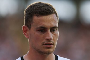 Jorge de Frutos, Estadio de Vallecas 'ta Rayo Vallecano ve Real Betis Balompie (Maciej Rogowski) takımları arasında LaLiga EA SPORTS maçı sırasında görüldü.