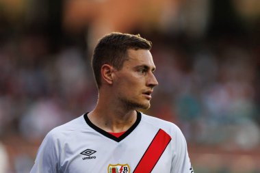 Jorge de Frutos, Estadio de Vallecas 'ta Rayo Vallecano ve Real Betis Balompie (Maciej Rogowski) takımları arasında LaLiga EA SPORTS maçı sırasında görüldü.