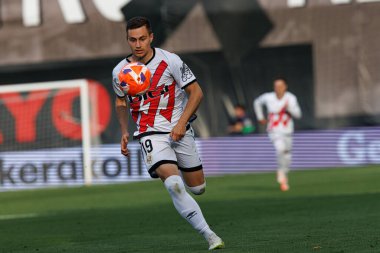 Jorge de Frutos, Estadio de Vallecas 'ta Rayo Vallecano ve Real Betis Balompie (Maciej Rogowski) takımları arasında LaLiga EA SPORTS maçı sırasında görüldü.