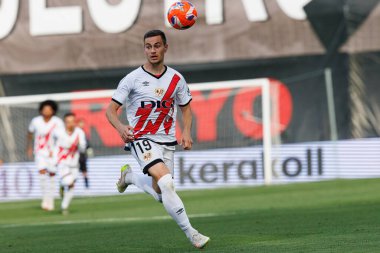 Jorge de Frutos, Estadio de Vallecas 'ta Rayo Vallecano ve Real Betis Balompie (Maciej Rogowski) takımları arasında LaLiga EA SPORTS maçı sırasında görüldü.
