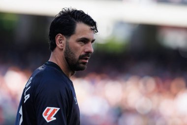  Augusto Batalla, LaLiga EA SPORTS maçı sırasında Estadio de Vallecas 'ta Rayo Vallecano ve Real Betis Balompie takımları arasında görüldü (Maciej Rogowski