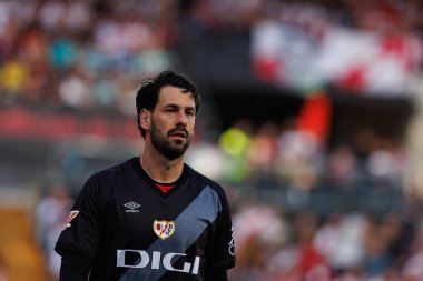  Augusto Batalla, LaLiga EA SPORTS maçı sırasında Estadio de Vallecas 'ta Rayo Vallecano ve Real Betis Balompie takımları arasında görüldü (Maciej Rogowski