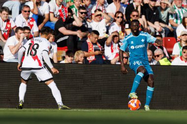 Youssouf Sabaly, Estadio de Vallecas 'ta Rayo Vallecano ve Real Betis Balompie (Maciej Rogowski) takımları arasında LaLiga EA SPORTS maçında görüldü.