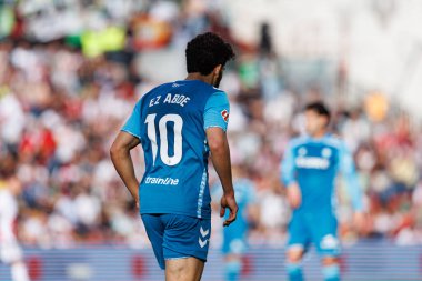 Abdessamad Ezzalzouli, Estadio de Vallecas 'ta Rayo Vallecano ve Real Betis Balompie (Maciej Rogowski) takımları arasında oynanan EA SPORTS maçı sırasında görüldü.