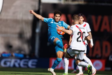 Abdessamad Ezzalzouli, Estadio de Vallecas 'ta Rayo Vallecano ve Real Betis Balompie (Maciej Rogowski) takımları arasında oynanan EA SPORTS maçı sırasında görüldü.