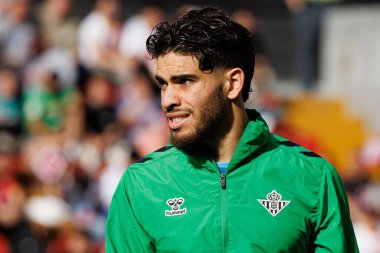 Abdessamad Ezzalzouli, Estadio de Vallecas 'ta Rayo Vallecano ve Real Betis Balompie (Maciej Rogowski) takımları arasında oynanan EA SPORTS maçı sırasında görüldü.