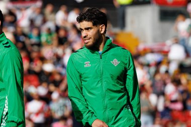 Abdessamad Ezzalzouli, Estadio de Vallecas 'ta Rayo Vallecano ve Real Betis Balompie (Maciej Rogowski) takımları arasında oynanan EA SPORTS maçı sırasında görüldü.