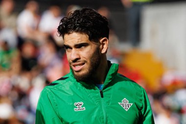 Abdessamad Ezzalzouli, Estadio de Vallecas 'ta Rayo Vallecano ve Real Betis Balompie (Maciej Rogowski) takımları arasında oynanan EA SPORTS maçı sırasında görüldü.