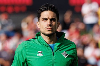 Marc Bartra, Estadio de Vallecas 'ta Rayo Vallecano ve Real Betis Balompie takımları arasında oynanan LaLiga EA SPORTS maçı sırasında görüldü (Maciej Rogowski