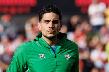 Marc Bartra, Estadio de Vallecas 'ta Rayo Vallecano ve Real Betis Balompie takımları arasında oynanan LaLiga EA SPORTS maçı sırasında görüldü (Maciej Rogowski