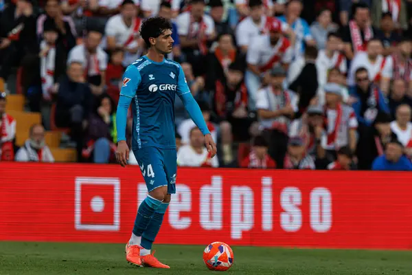 Johnny Cardoso, Estadio de Vallecas 'ta Rayo Vallecano ve Real Betis Balompie (Maciej Rogowski) takımları arasında oynanan LaLiga EA SPORTS maçı sırasında görüldü.