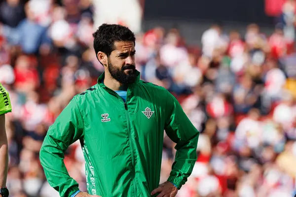 Estadio de Vallecas 'ta Rayo Vallecano ve Real Betis Balompie (Maciej Rogowski) takımları arasında LaLiga EA SPORTS maçı sırasında görüldü.