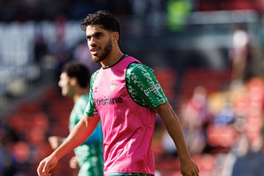 Abdessamad Ezzalzouli, Estadio de Vallecas 'ta Rayo Vallecano ve Real Betis Balompie (Maciej Rogowski) takımları arasında oynanan EA SPORTS maçı sırasında görüldü.