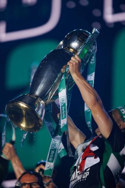 Pedro Goncalf, Marques de Pombal 'da (Maciej Rogowski) kazandığı unvanın ardından Sportif CP kutlamaları sırasında görüldü.)