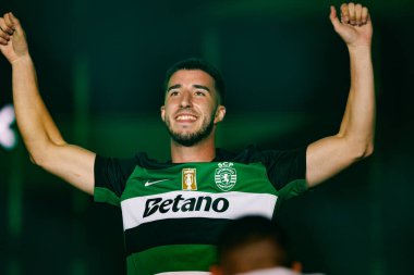 Goncalo Inacio, Marques de Pombal 'da (Maciej Rogowski) ünvan kazandıktan sonra Sportif CP kutlamaları sırasında görüldü.)