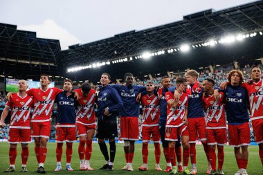 Rayo oyuncuları LaLiga EA SPORTS maçında RC Celta de Vigo ve Rayo Vallecano (Maciej Rogowski)